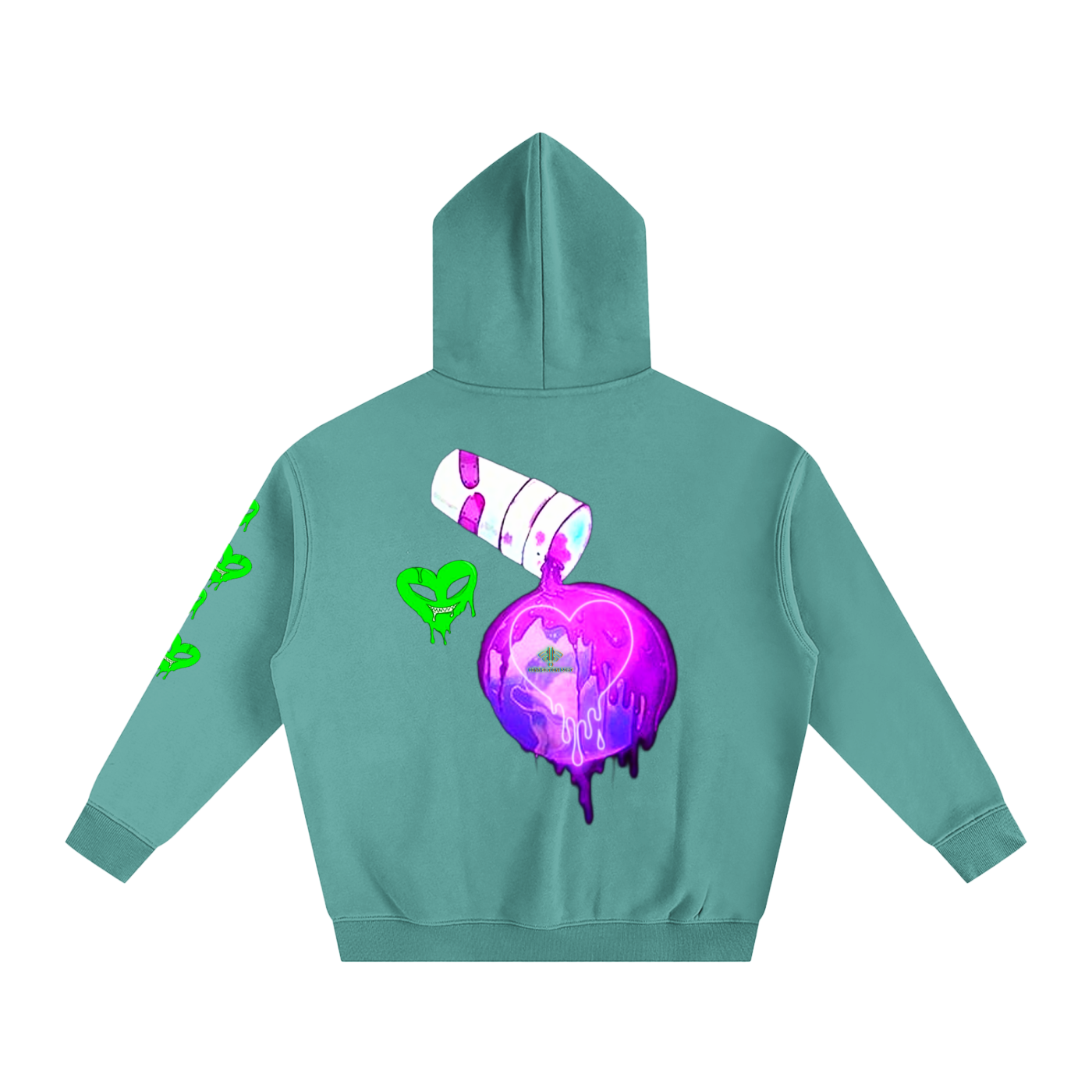 TrenchStepper x 2Unholy Oversize Drippin' Fleeced Hoodie