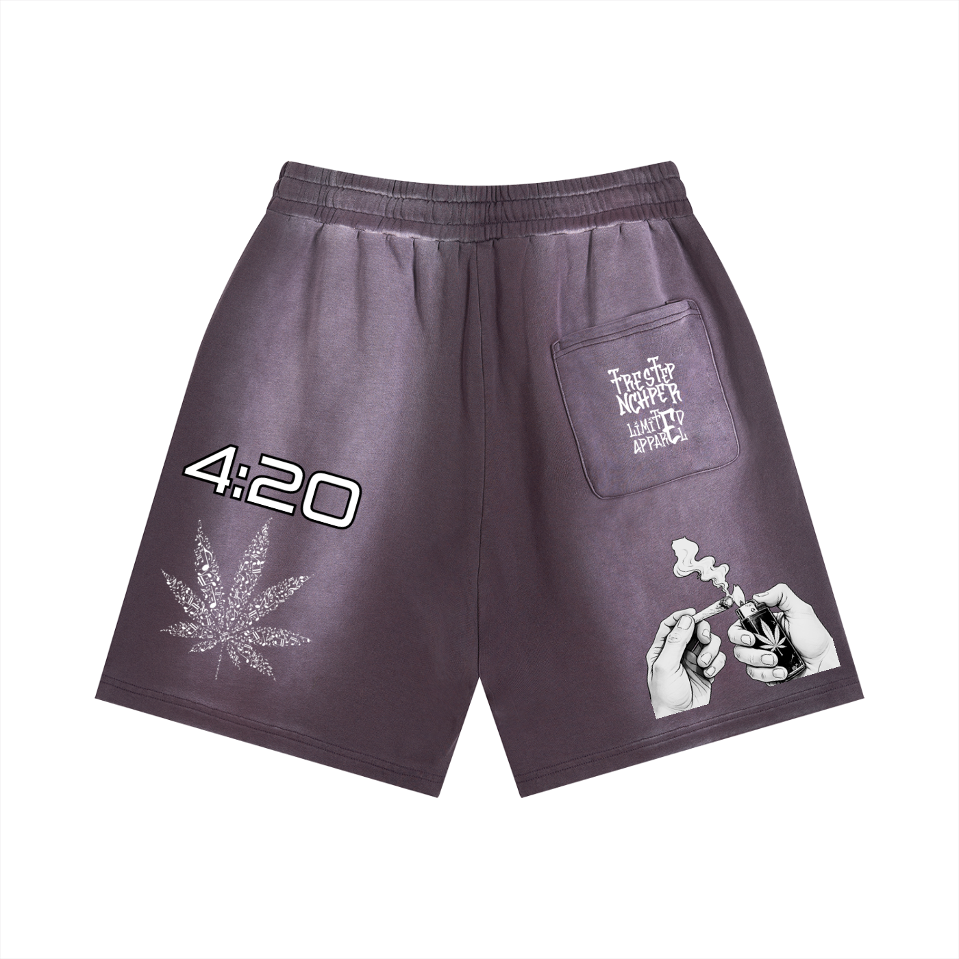 TrenchStepper 420 Distressed Shorts