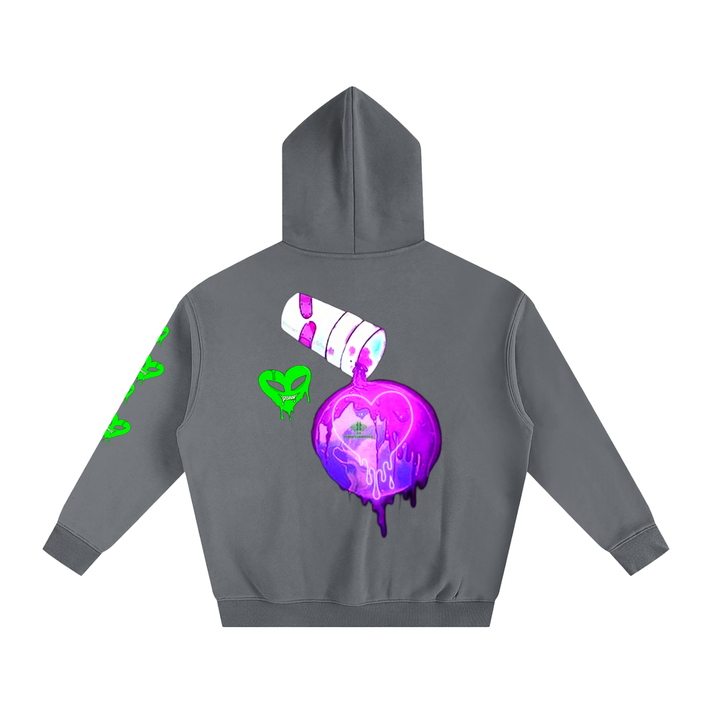 TrenchStepper x 2Unholy Oversize Drippin' Fleeced Hoodie