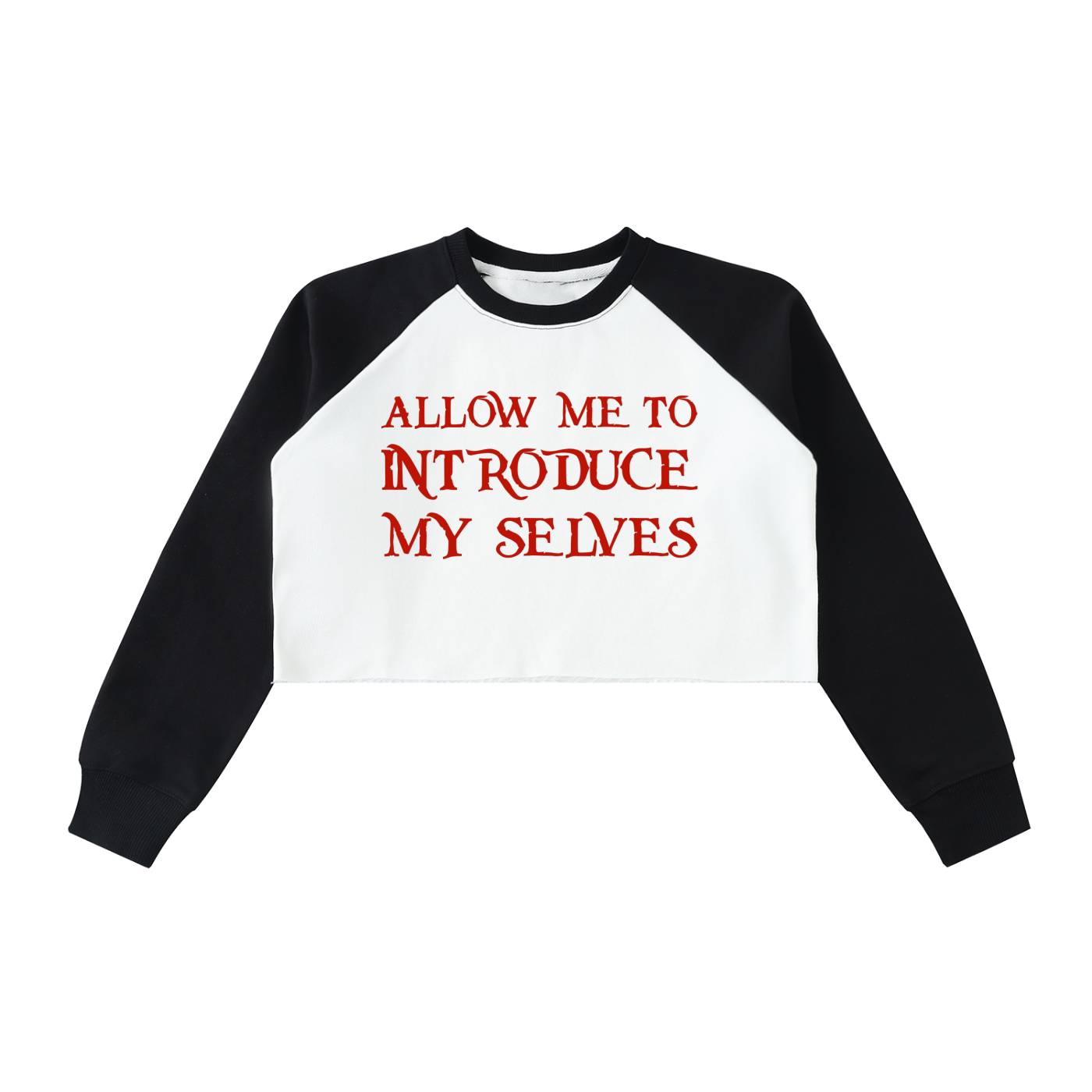 TrenchStepper x 2Unholy Raw-Hem Crop Sweatshirt