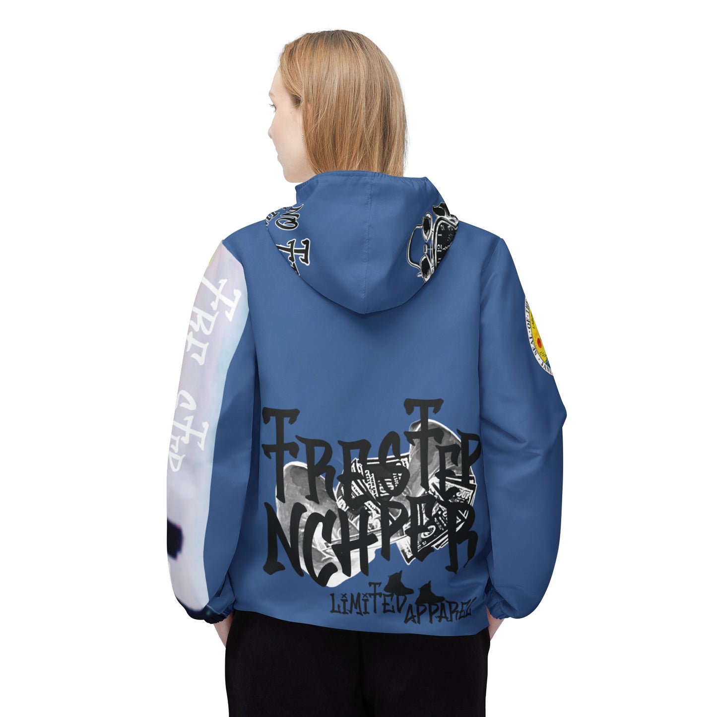 Toledo Graphic Windbreaker Jacket – TrenchStepper Patchwork AOP Streetwear