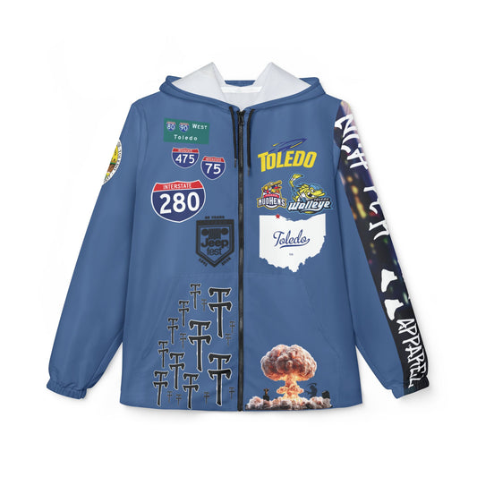 Toledo Graphic Windbreaker Jacket – TrenchStepper Patchwork AOP Streetwear