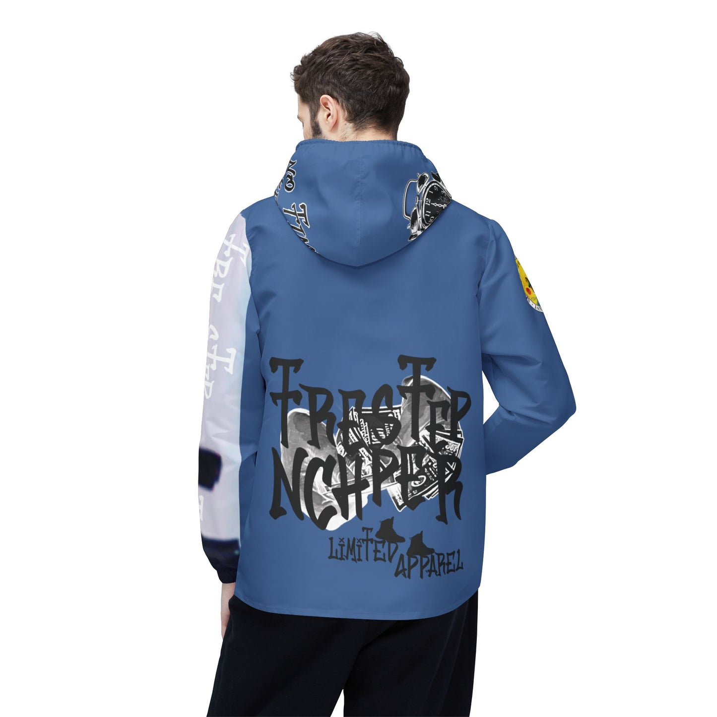 Toledo Graphic Windbreaker Jacket – TrenchStepper Patchwork AOP Streetwear