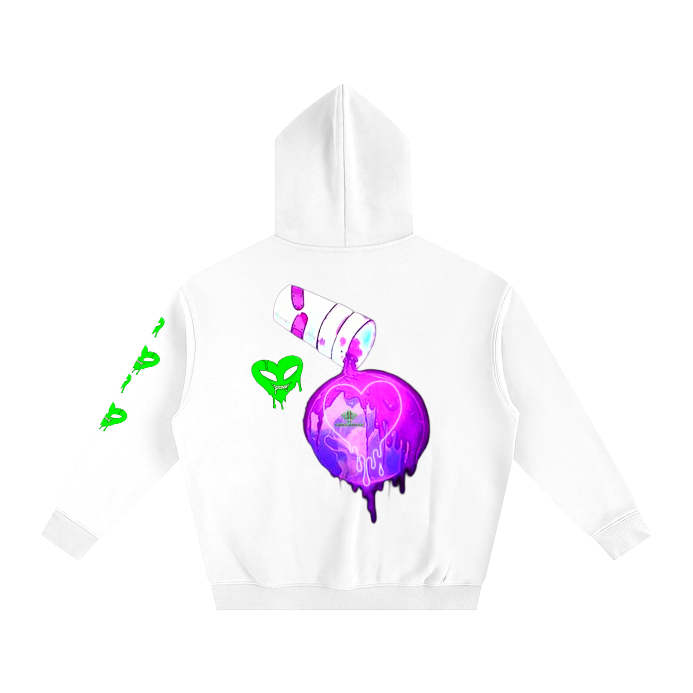 TrenchStepper x 2Unholy Oversize Drippin' Fleeced Hoodie