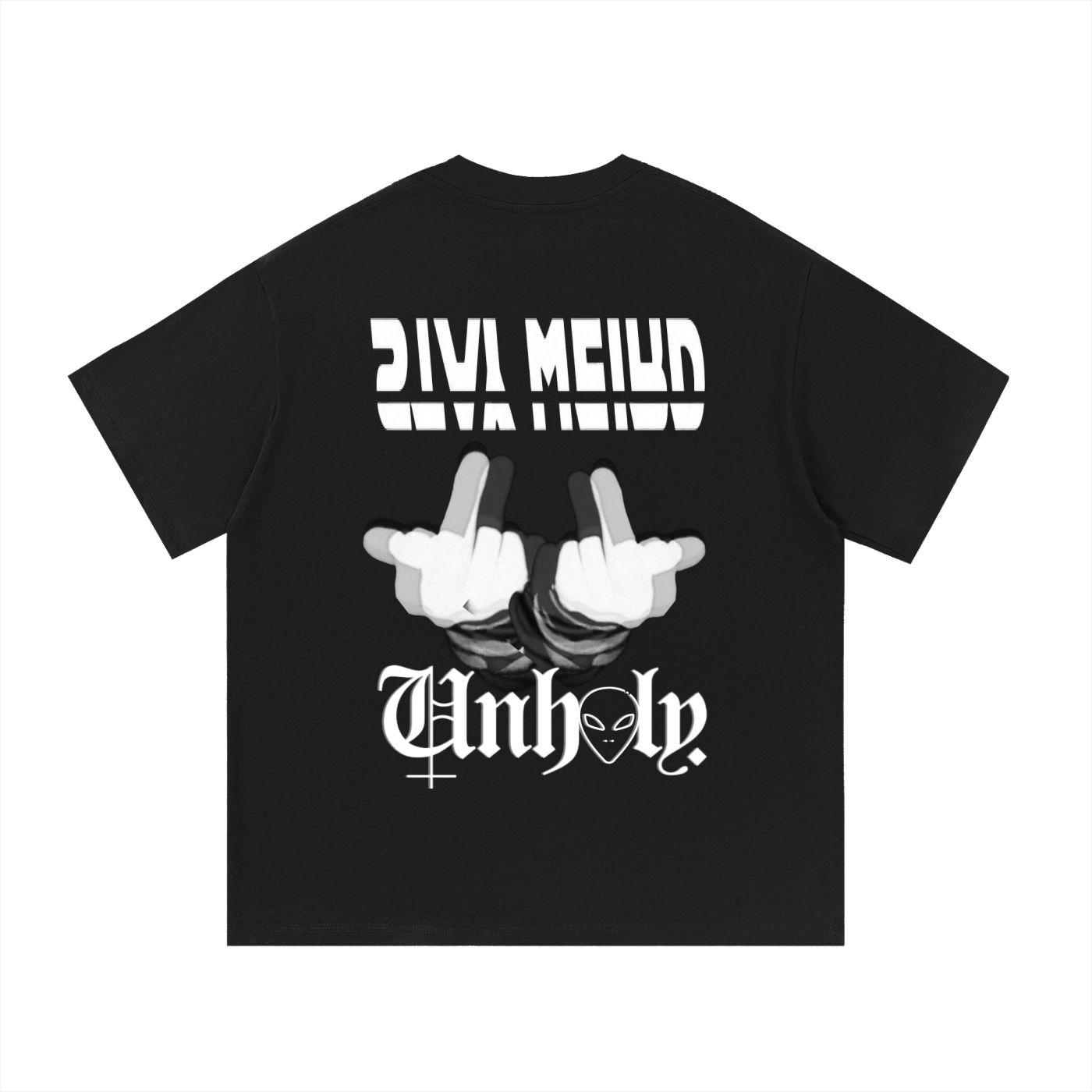 Stay Weird-TrenchStepper x 2Unholy Black Tee