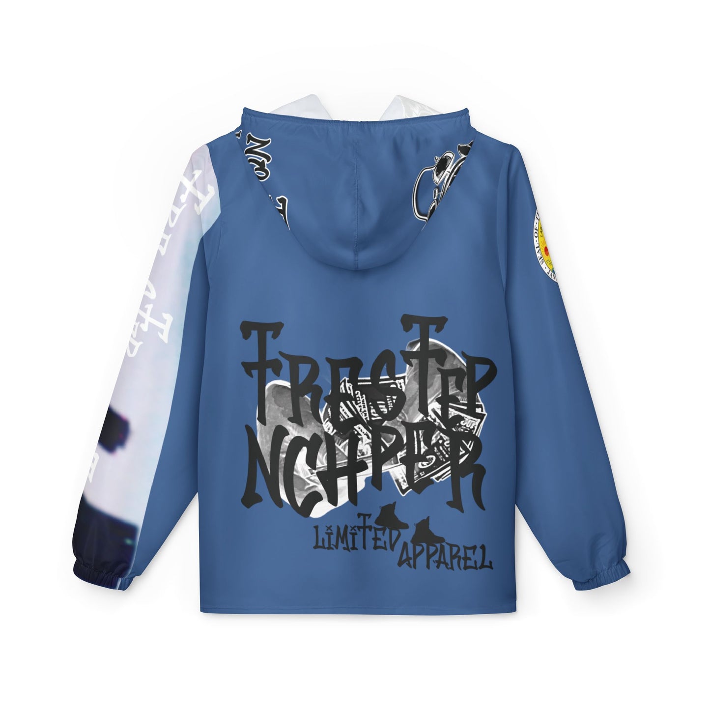 Toledo Graphic Windbreaker Jacket – TrenchStepper Patchwork AOP Streetwear