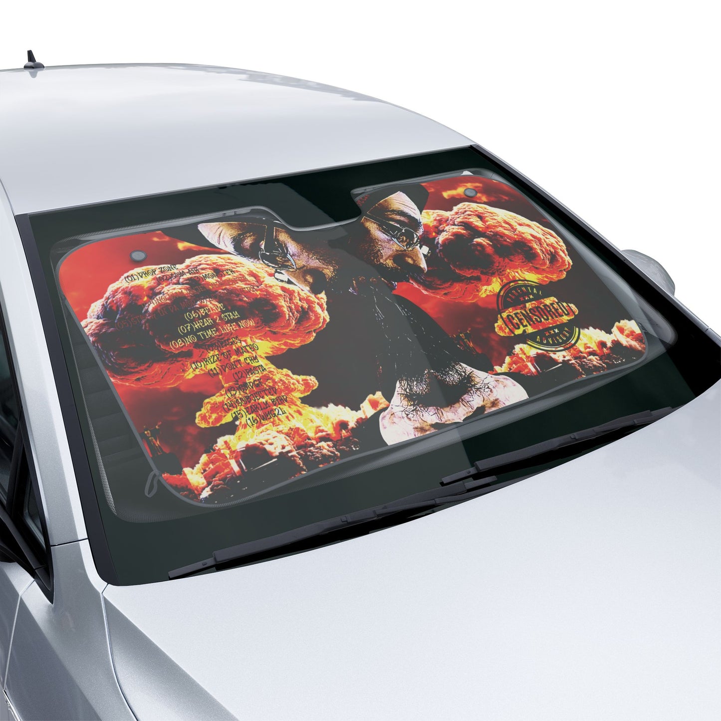 Revival To Be Seen (Album Cover) Car Sun Shade — Nuclear Explosion Windshield Cover
