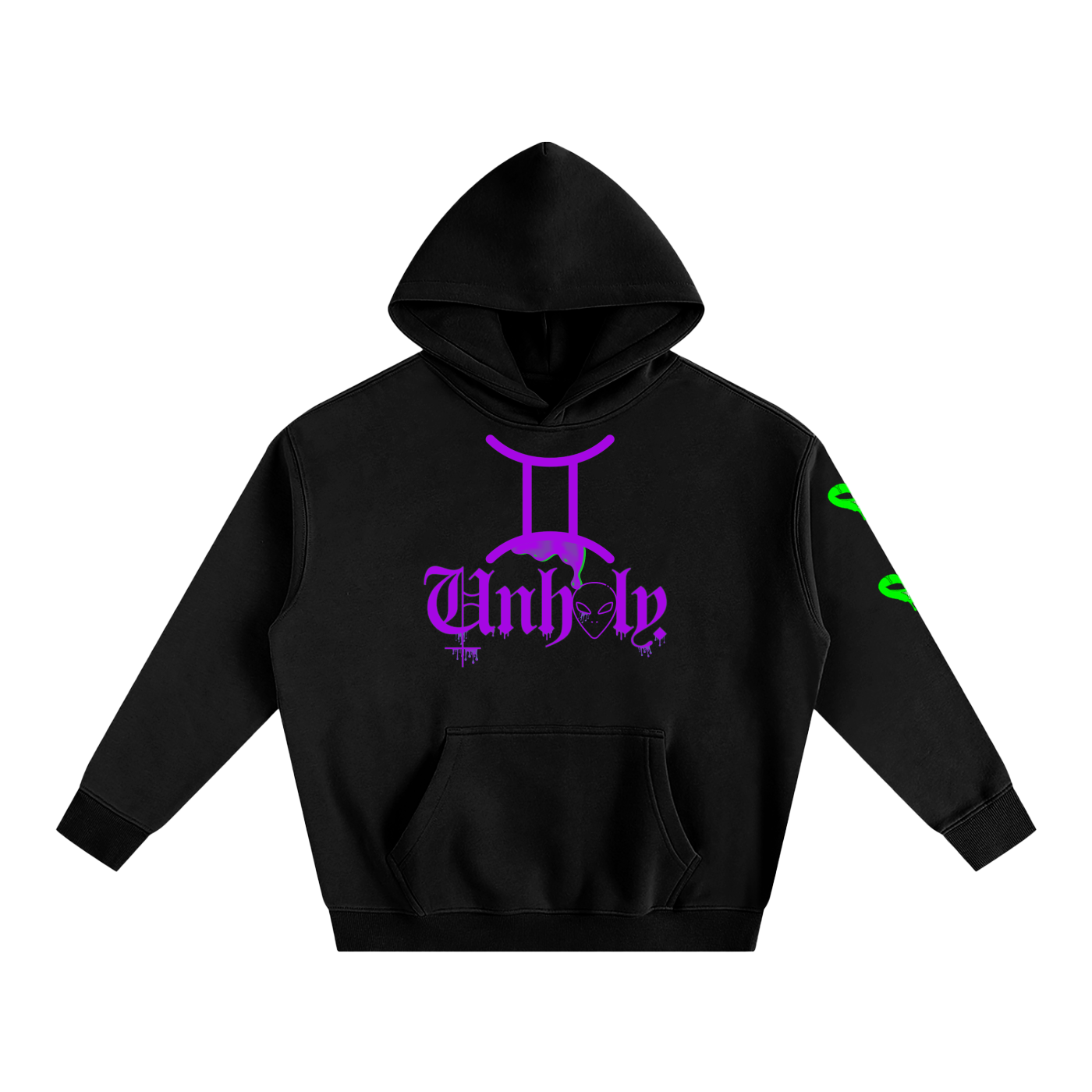 TrenchStepper x 2Unholy Oversize Drippin' Fleeced Hoodie