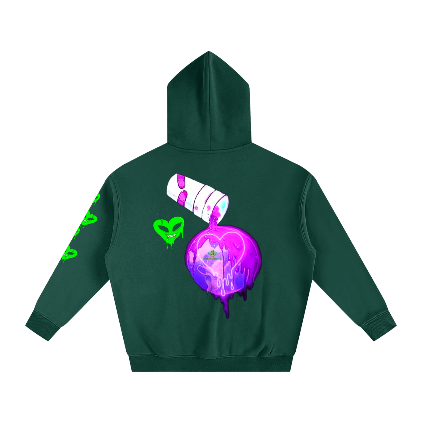 TrenchStepper x 2Unholy Oversize Drippin' Fleeced Hoodie