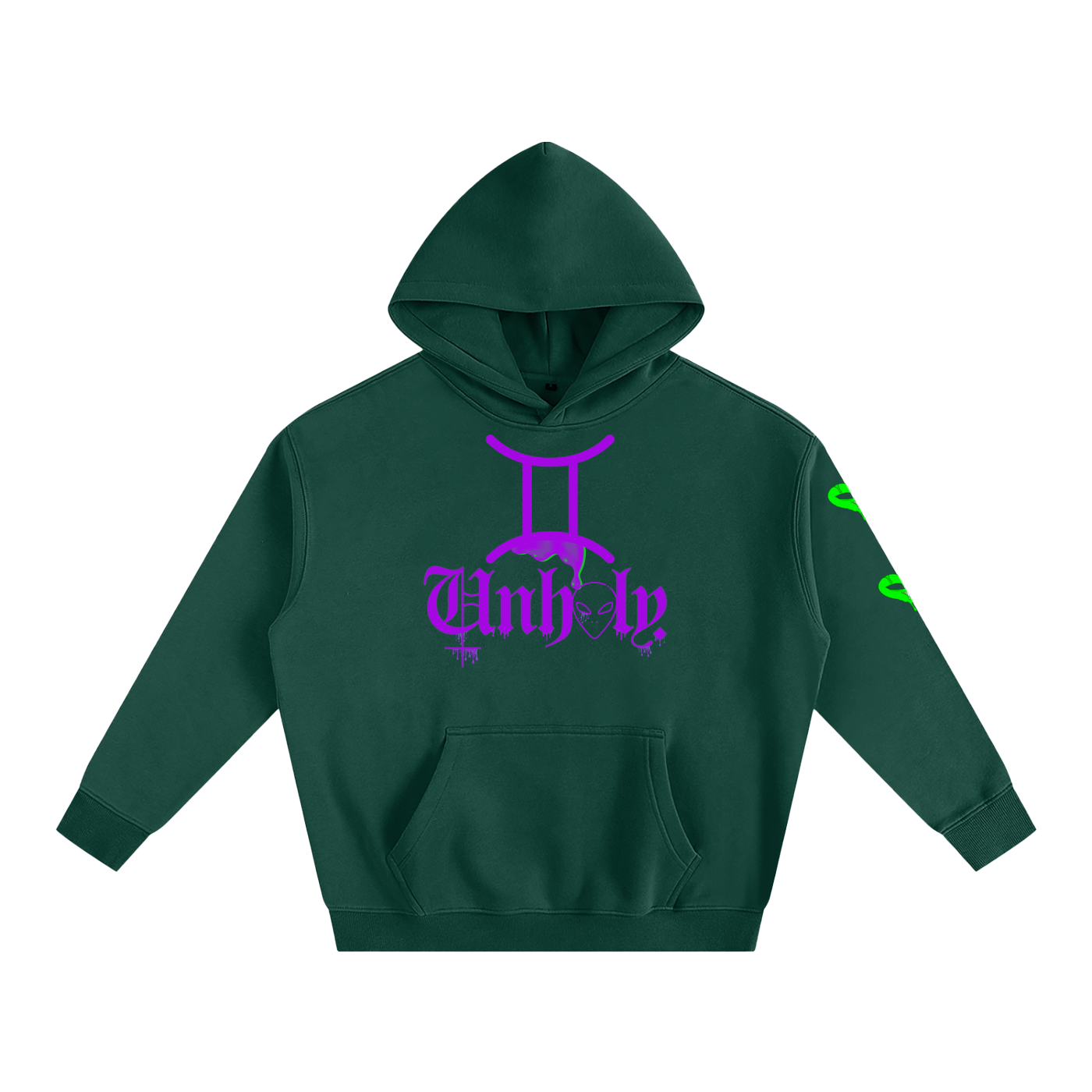 TrenchStepper x 2Unholy Oversize Drippin' Fleeced Hoodie