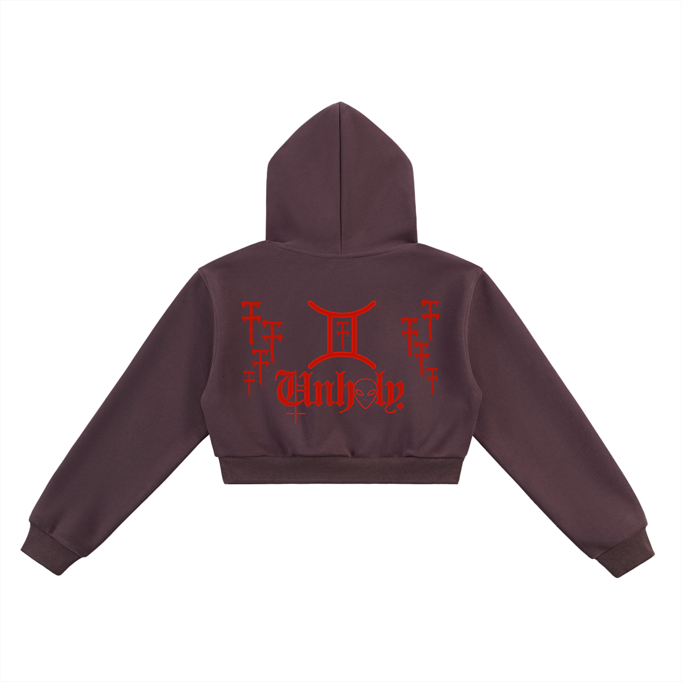 TrenchStepper x 2Unholy Cropped Hoodie