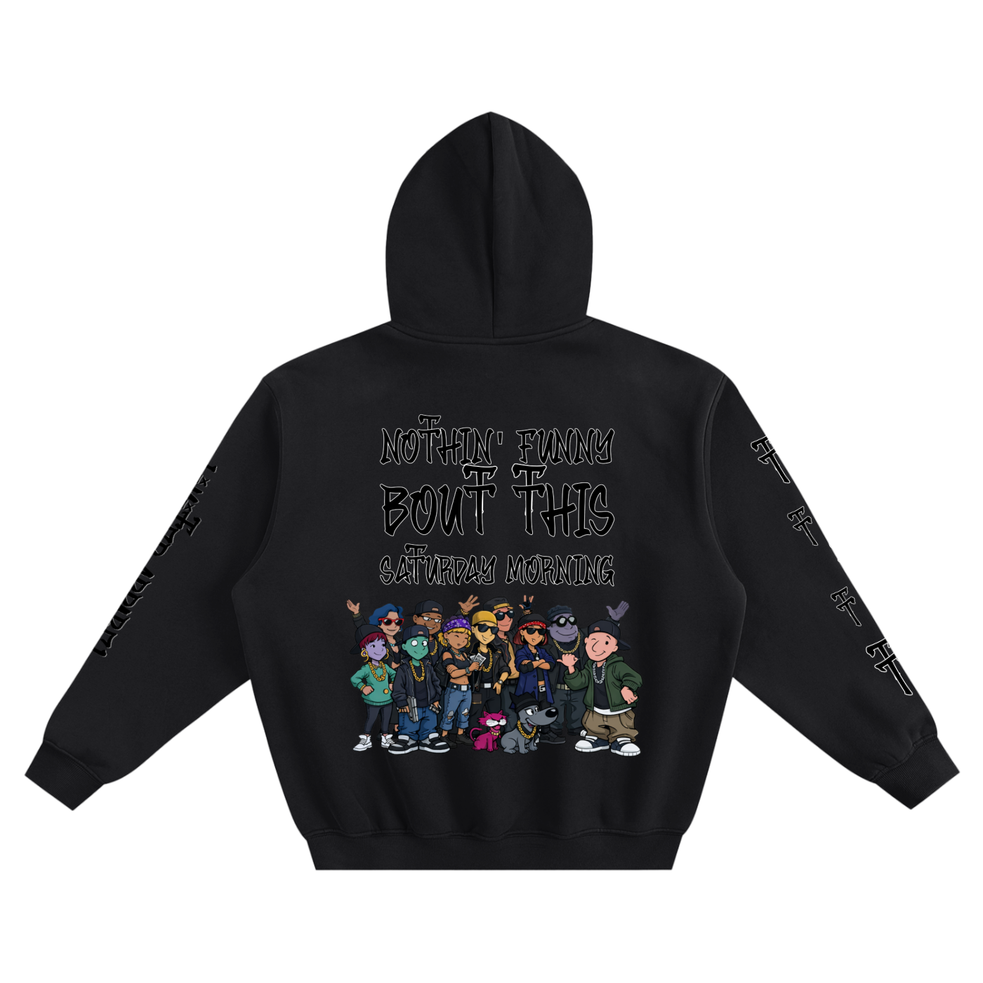 TrenchStepper Nothin' Funny Fleeced Boxy Hoodie