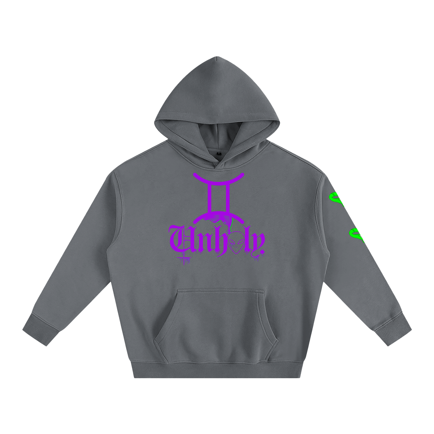 TrenchStepper x 2Unholy Oversize Drippin' Fleeced Hoodie