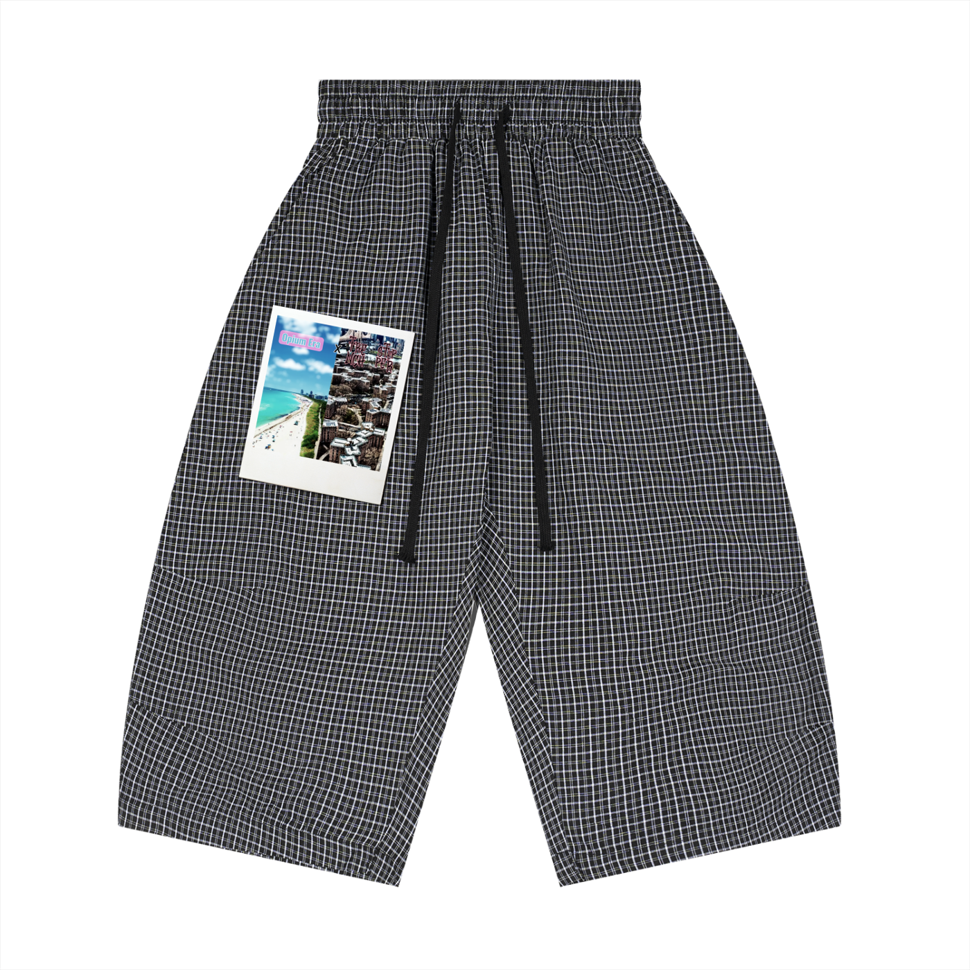 Opium Era Plaid Loose 3/4s Shorts
