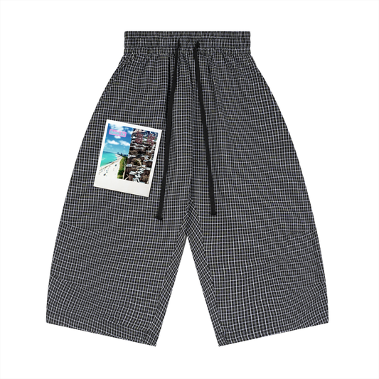 Opium Era Plaid Loose 3/4s Shorts