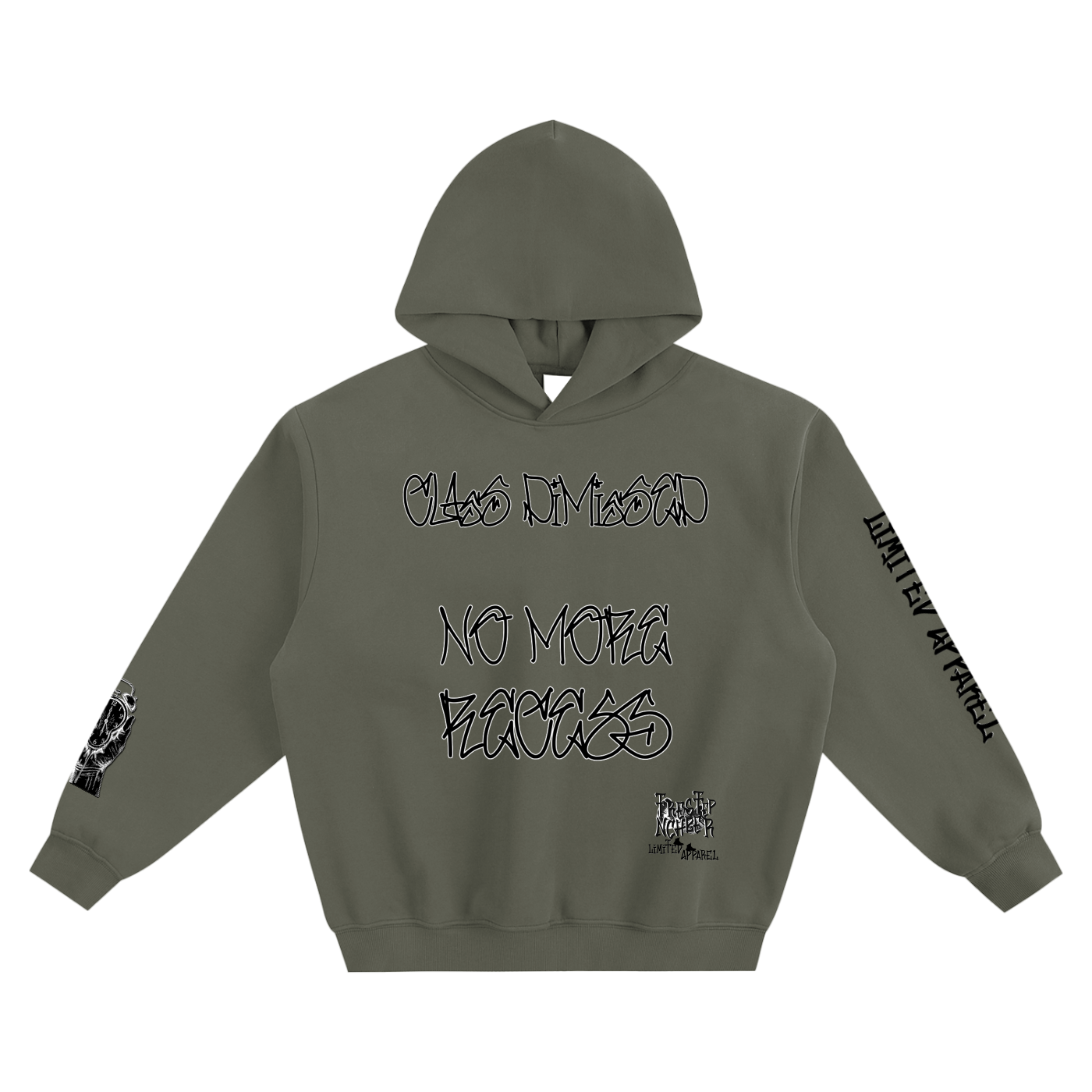 TrenchStepper Class Dismissed Fleeced Boxy Hoodie