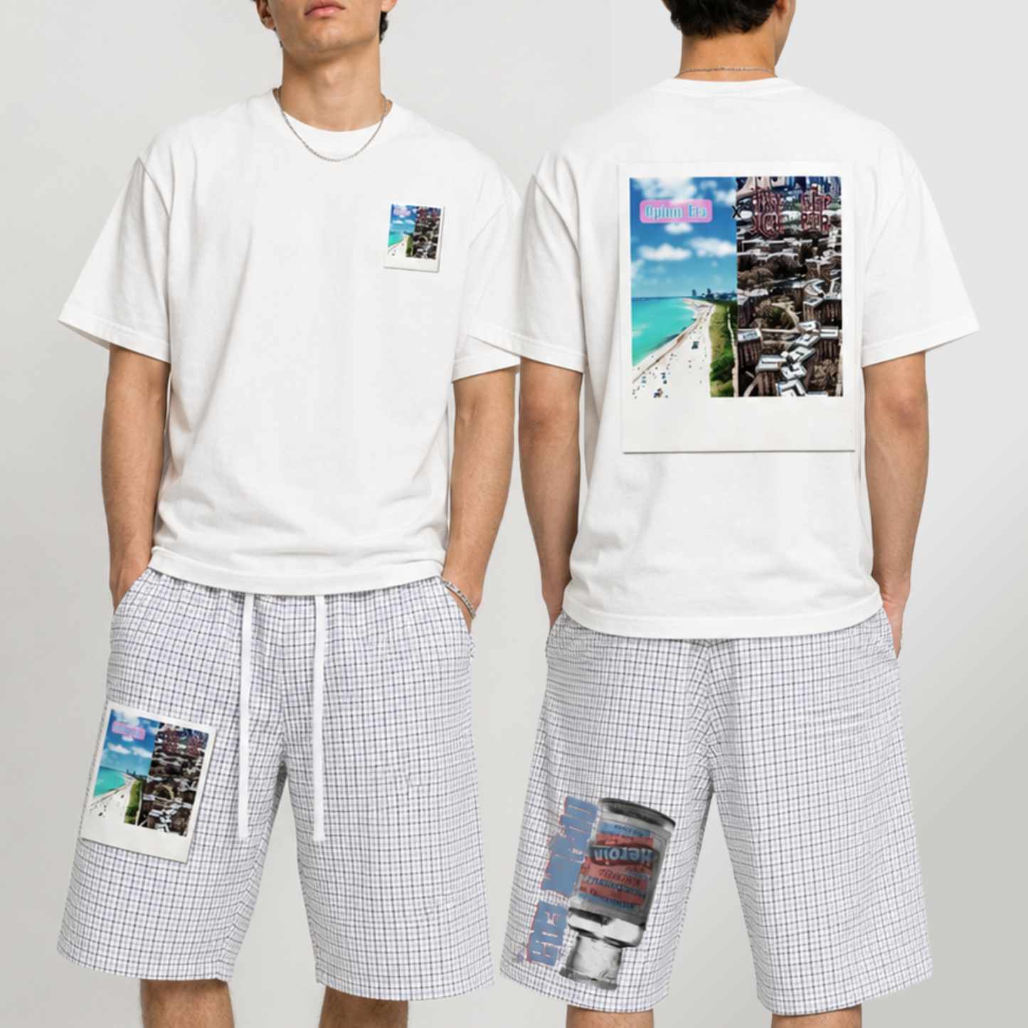 Opium Era Plaid Loose 3/4s Shorts