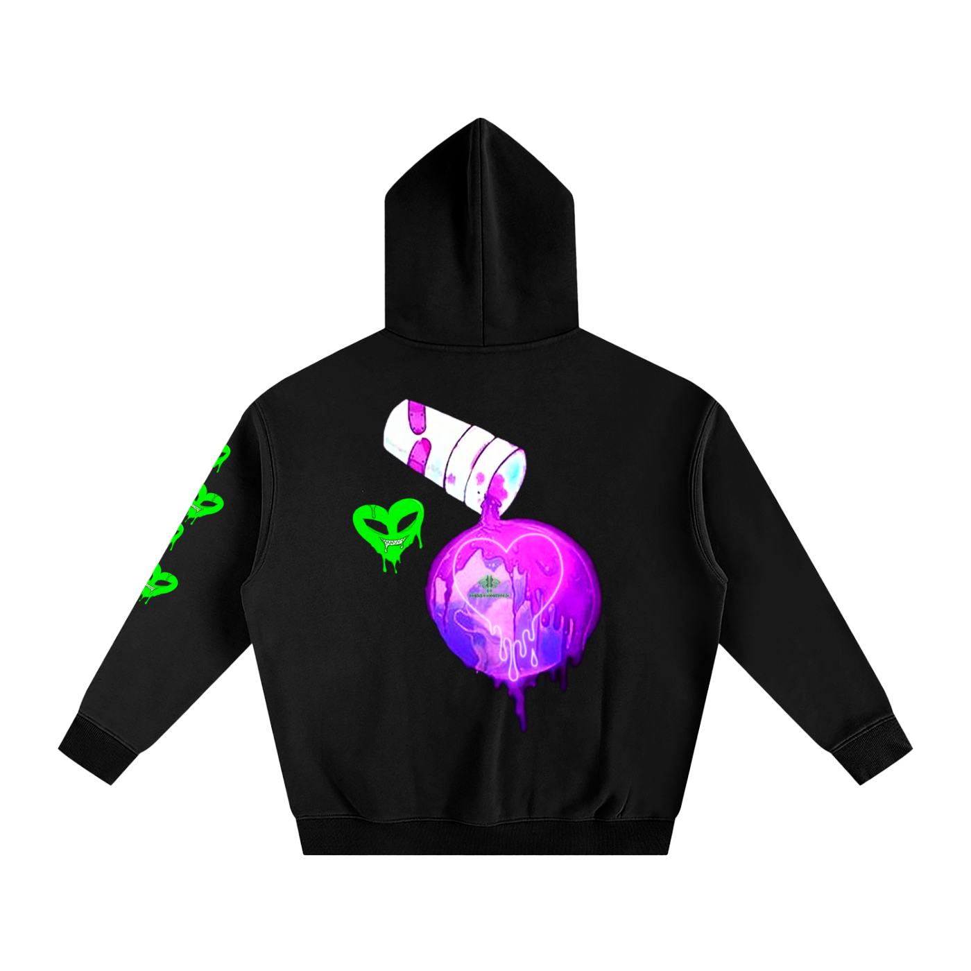 TrenchStepper x 2Unholy Oversize Drippin' Fleeced Hoodie