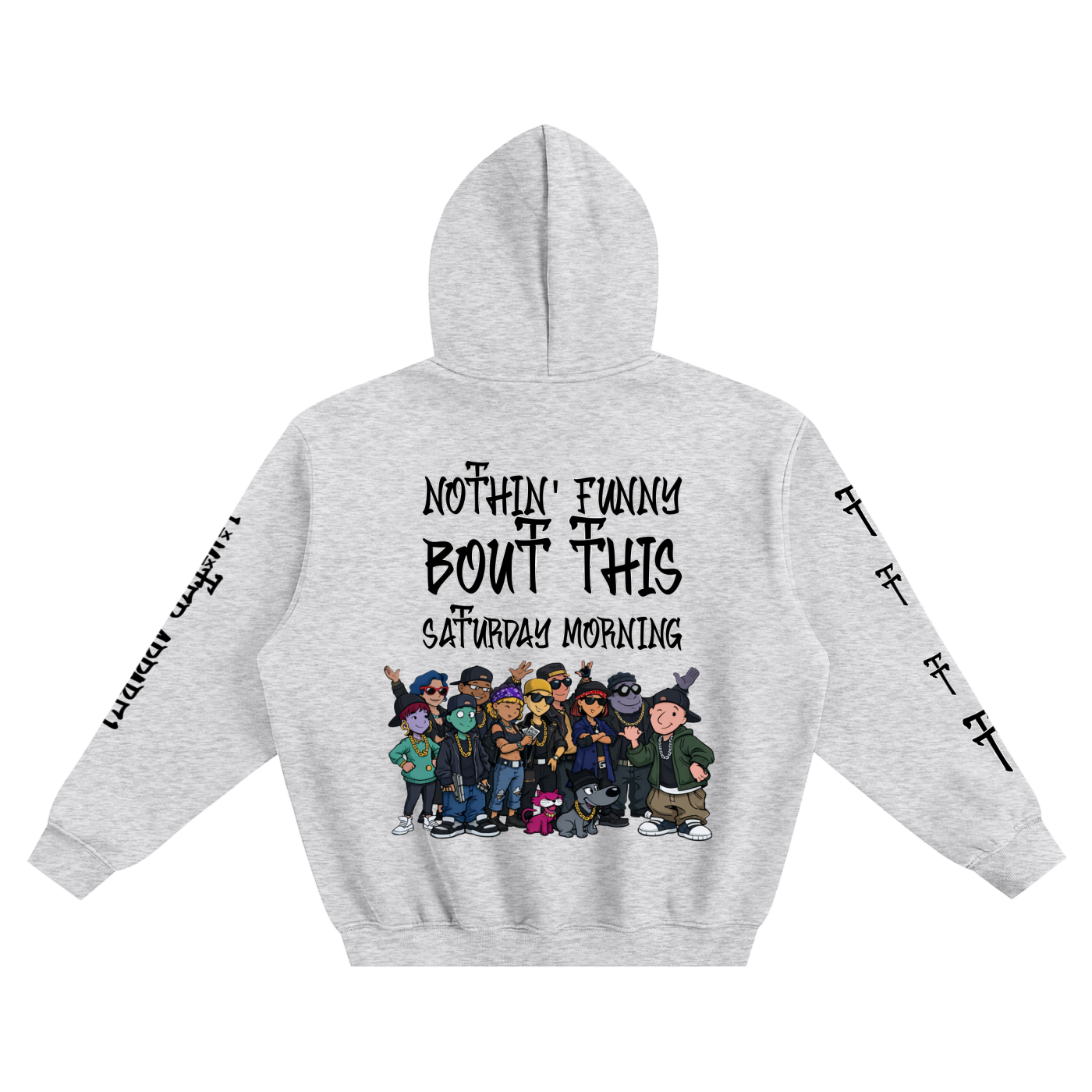 TrenchStepper Nothin' Funny Fleeced Boxy Hoodie