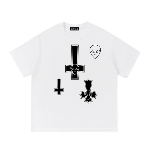 Stay Weird-TrenchStepper x 2Unholy White Tee