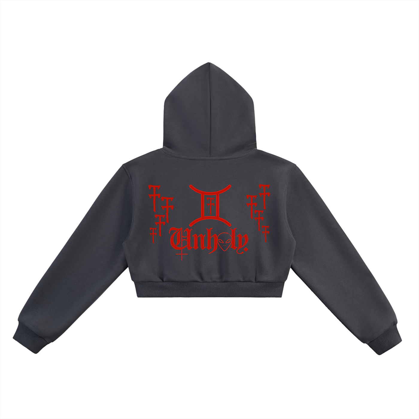 TrenchStepper x 2Unholy Cropped Hoodie